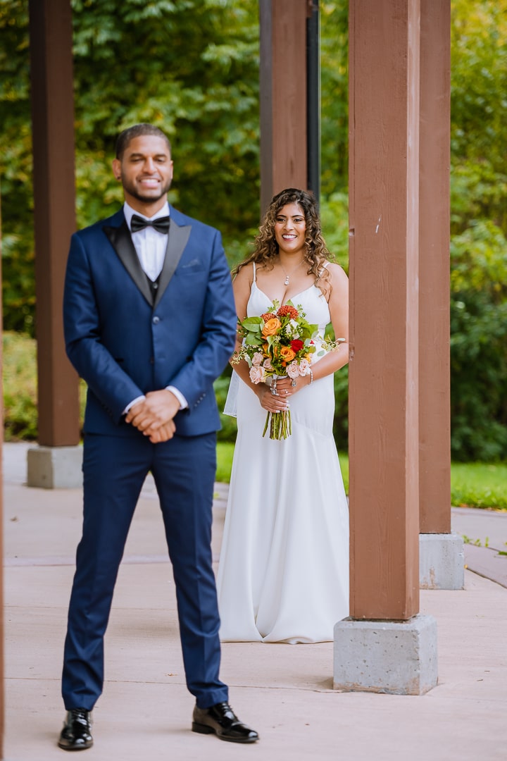 toronto bride groom first look