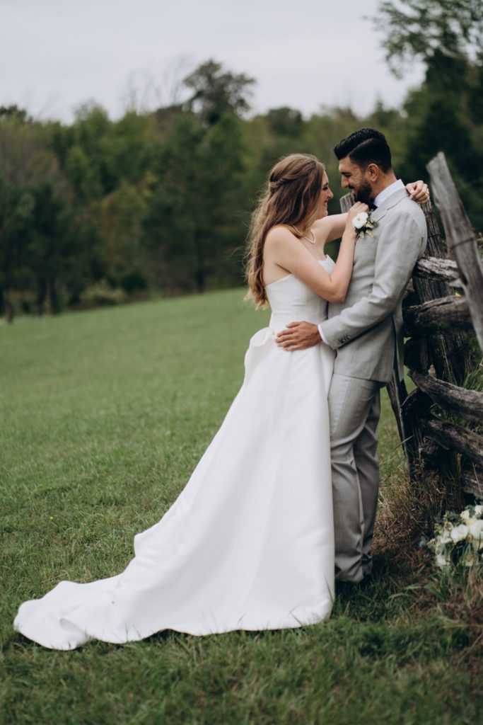 Toronto outdoor wedding portrait